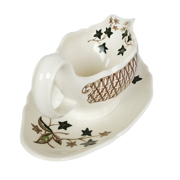 VTG Wedgwood Gravy boat Avocado Ivy - Picture 4 of 11